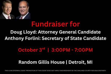 Event flyer: Fundraiser for Doug Lloyd & Anthony Forlini