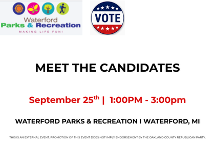 Event flyer: Meet the Candidates: Stay Informed